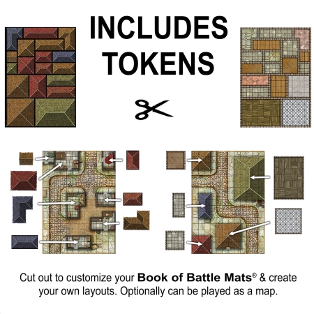 Giant Book of Battle Mats Streets Sewers & Cemeteries - mapy taktyczne