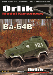 Orlik 195 Ba-64B model kartonowy do sklejenia