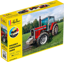 Heller 57402 Messey Ferguson 2680 Model Set zestaw plastikowy do sklejenia i pomalowania