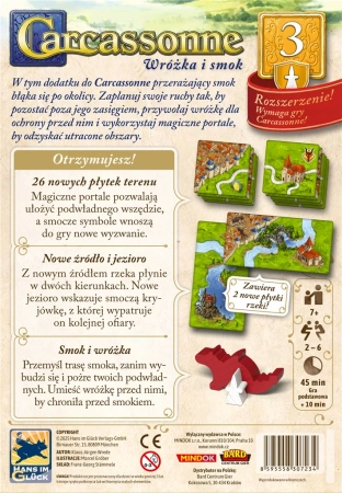 Carcassonne rozszerzenie 3. Wróżka i Smok (trzecia edycja)