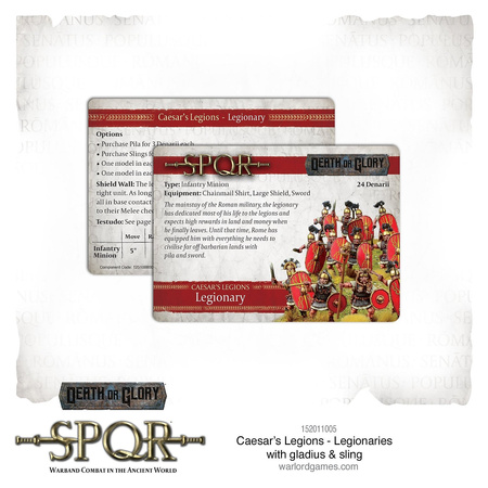 SPQR Caesar's Legions Legionaries with Gladius & Sling