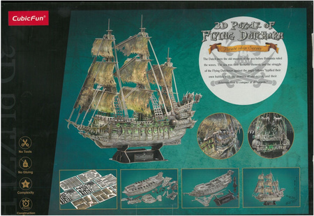 Puzzle 3D 360 el. Latający Holender LED