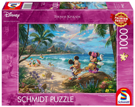Puzzle 1000 el. Thomas Kinkade Miki&Minnie na Hawajach (Schmidt)