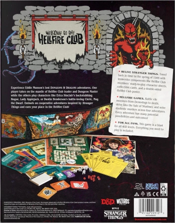 Dungeons&Dragons 5.0 Stranger Things Welcome to the Hellfire Club