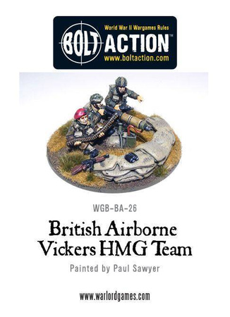 Bolt Action British Commando Paras Vickers MMG Team