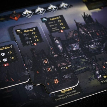 Darkest Dungeon Gra Planszowa + Skarbiec + Crimson Court + Muszkieterka