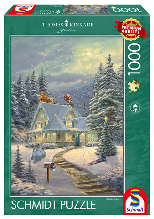 Puzzle 1000 el. Schmidt 59935 Thomas Kinkade Dostawa o Północy