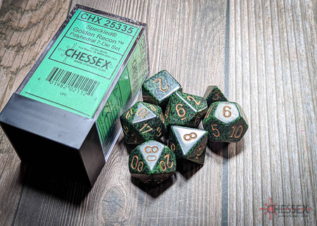 Kości zestaw RPG Chessex 25335 Speckled Golden Recon