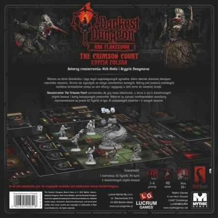 Darkest Dungeon Gra Planszowa + Skarbiec + Crimson Court + Muszkieterka