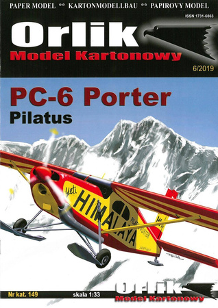 Model kartonowy Orlik 149 Pilatus PC-6 Porter