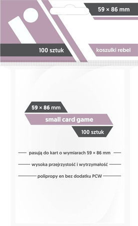 Koszulki ochronne Rebel 59 x 86 mm Small Card Game