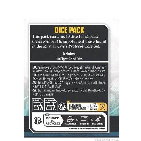 Marvel Crisis Protocol Dice Pack