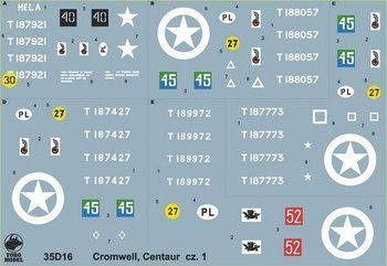 Toro 35D16 1/35 Cromwell i Centaur w Psz Cz.1