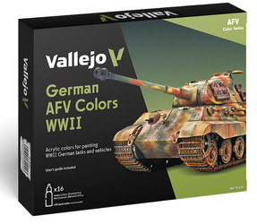 Vallejo AFV Color Series 70255 German AFV Colors WWII zestaw 16 farb
