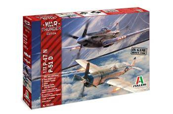 Italeri 35102 War Thunder: P-47N/P-51D
