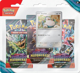 Pokemon TCG Scarlet & Violet 6 - Twilight Masquerade 3-Pack Blister Snorlax