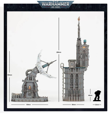 Warhammer 40.000 Battlezone Fronteris Nachmund - zestaw scenerii