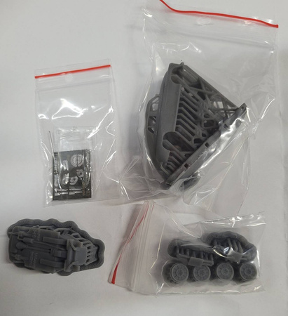 GPM 3D-H0-96 Warszawa M20 Drezyna model z druku 3D do sklejenia i pomalowania