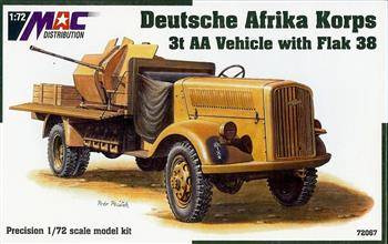 MAC 72067 DAK German 3t AA Vehicle with Flak 38