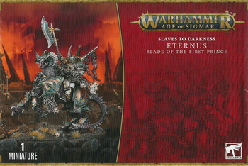 Slaves To Darkness Eternus Blade of The First Prince / Chaos Lord on Daemonic Mount