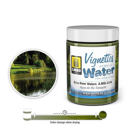AMMO MIG 2244 Vignettes acrylic water Slow river waters