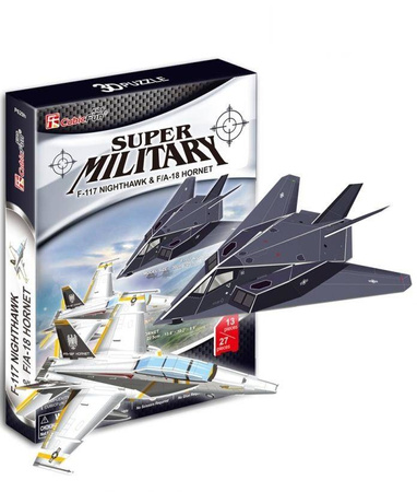 Puzzle 3D 13/27 el. F-117 Nighthawk & F/A-18 Horne