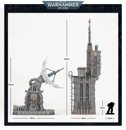 Warhammer 40.000 Battlezone Fronteris Vox-Antenna and Auspex Shrine