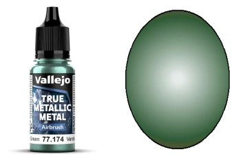 Vallejo 77174 True Metallic Metal 174 Airbrush Dusken Green