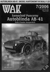 Model kartonowy WAK 7/06 Autoblinda AB-41