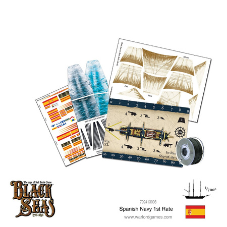 Black Seas Spanish Navy 1st Rate  - okręt 1:700