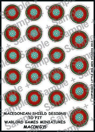Hail Caesar Kalkomania MAC(WG)5 Macedonian Phalangite Shield Desing 5
