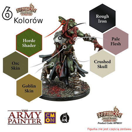 Zombicide Green Horde Paint Set - zestaw farb