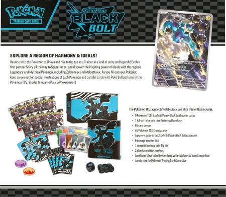 Pokemon TCG Scarlet&Violet Black Bolt Zekrom Elite Traineer Box