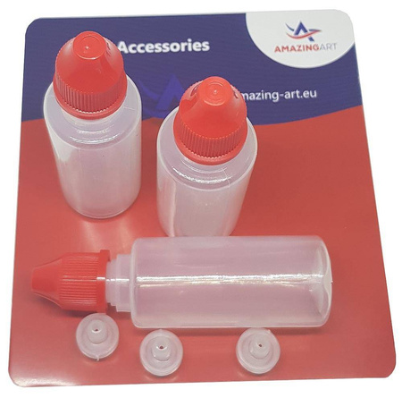 AMAZING ART - Butelki plastikowe 17ml (3 szt)