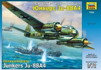 Zvezda 7282 German Bomber Junkers Ju-88 A-4