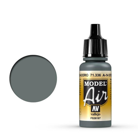 Farba Vallejo Air 71336 A-14 Steel Grey