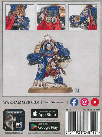 Ultramarines Marneus Calgar in Armour of Antilochus