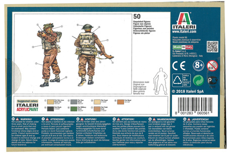 Italeri 6064 British Commandos zestaw plastikowy do sklejenia i pomalowania