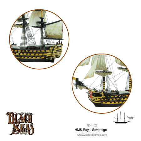 Black Seas HMS Sovereign - okręt 1:700