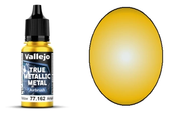 Vallejo 77162 True Metallic Metal 162 Airbrush Radiant Yellow