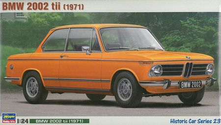 Hasegawa 21123 BMW 2002 tii (1971) model plastikowy do sklejenia i pomalowania