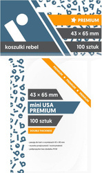 Koszulki ochronne Rebel 43x65 mm Mini USA Premium