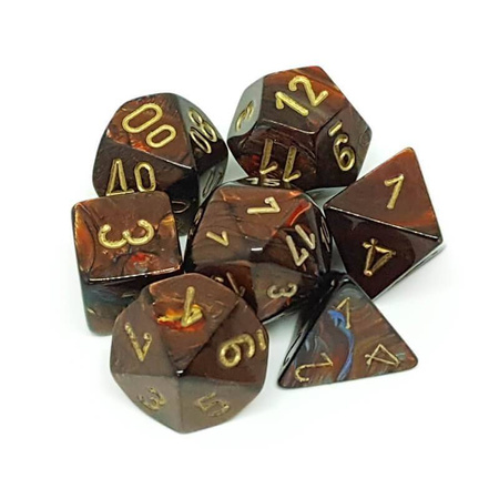 Kości zestaw RPG Scarab Blue Blood