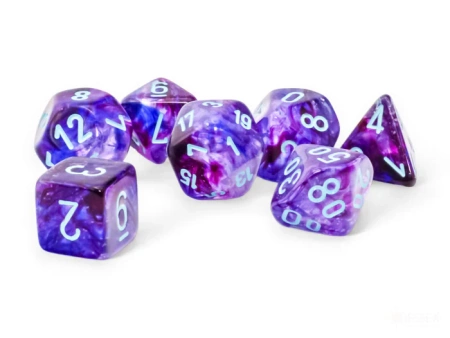 Kości zestaw RPG Chessex 22557 Nebula Nocturnal / Turquoise Mega-hedral świecące w ciemności