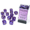 Kości 12xD6 Chessex 27787 Borealis Królewski fiolet / złote oczka
