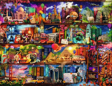 Puzzle 2000 elementów Świat Książek (Ravensburger)
