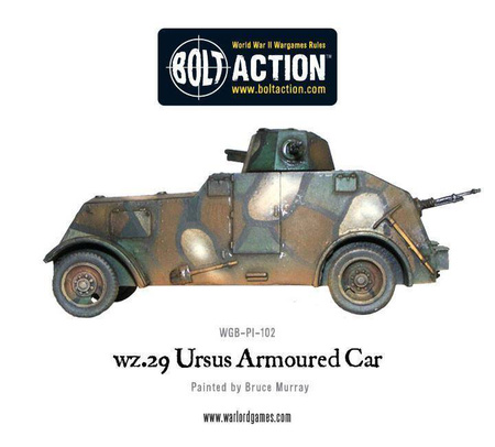 Bolt Action WWII Polish wz.29 Ursus heavy armoured car