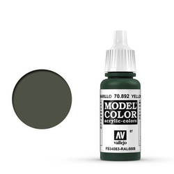 Farba Vallejo Model Color 101 70892 Yellow Olive FS34096