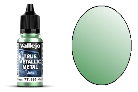 Vallejo 77114 True Metallic Metal 114 Light Dusken Green