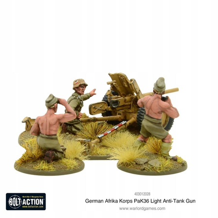 Bolt Action German Afrika Korps Pak 36 Light Anti-Tank Gun